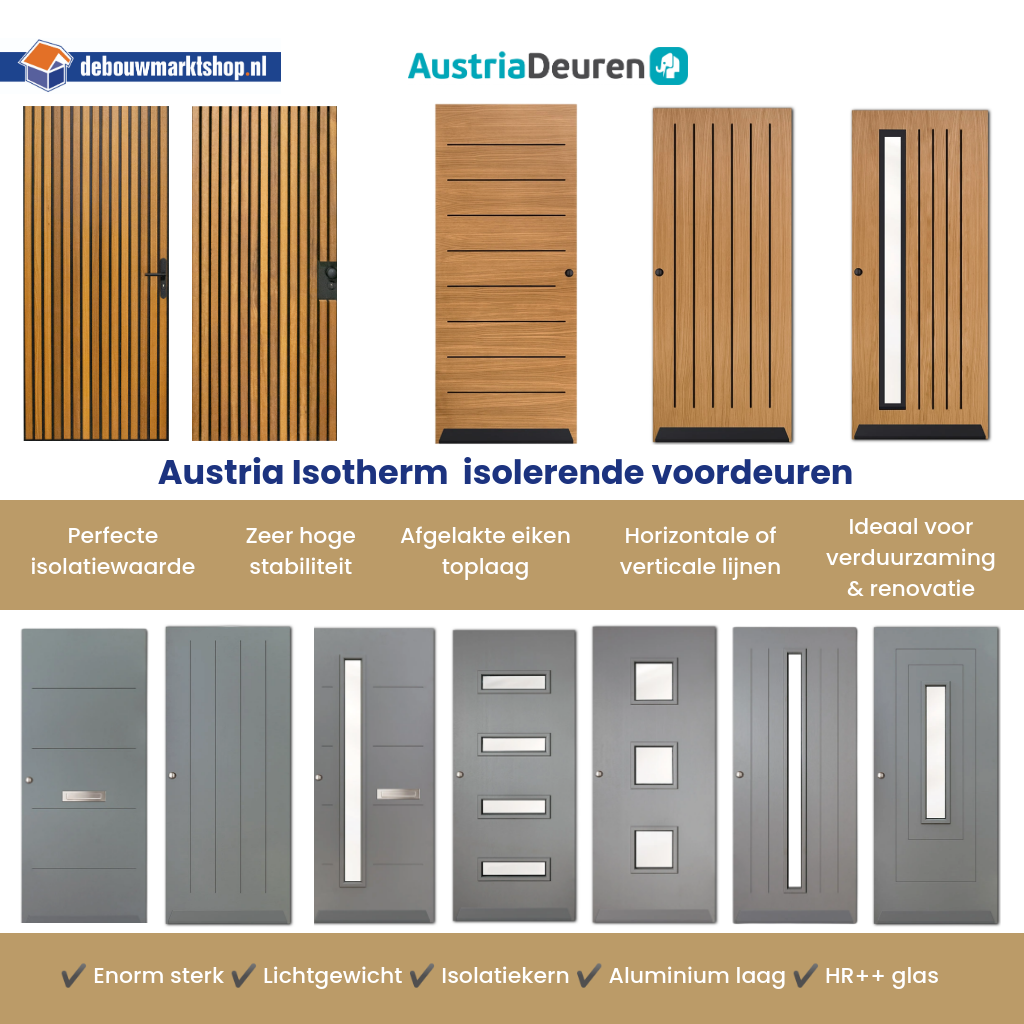Voordeur Austria Isotherm Eiken Morzine